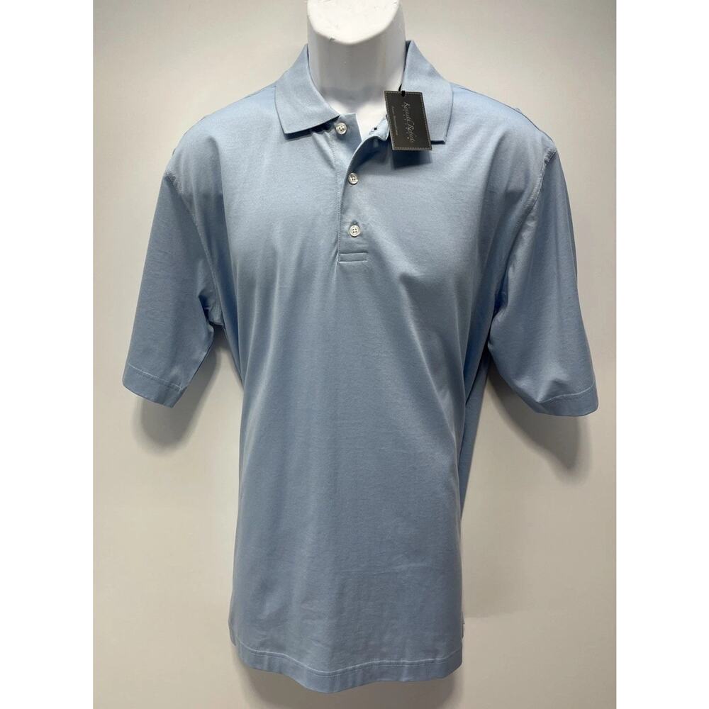 Kenneth Roberts Polo Shirt Mens Mercerized Cotton M Knit Short Sleeve NWOT